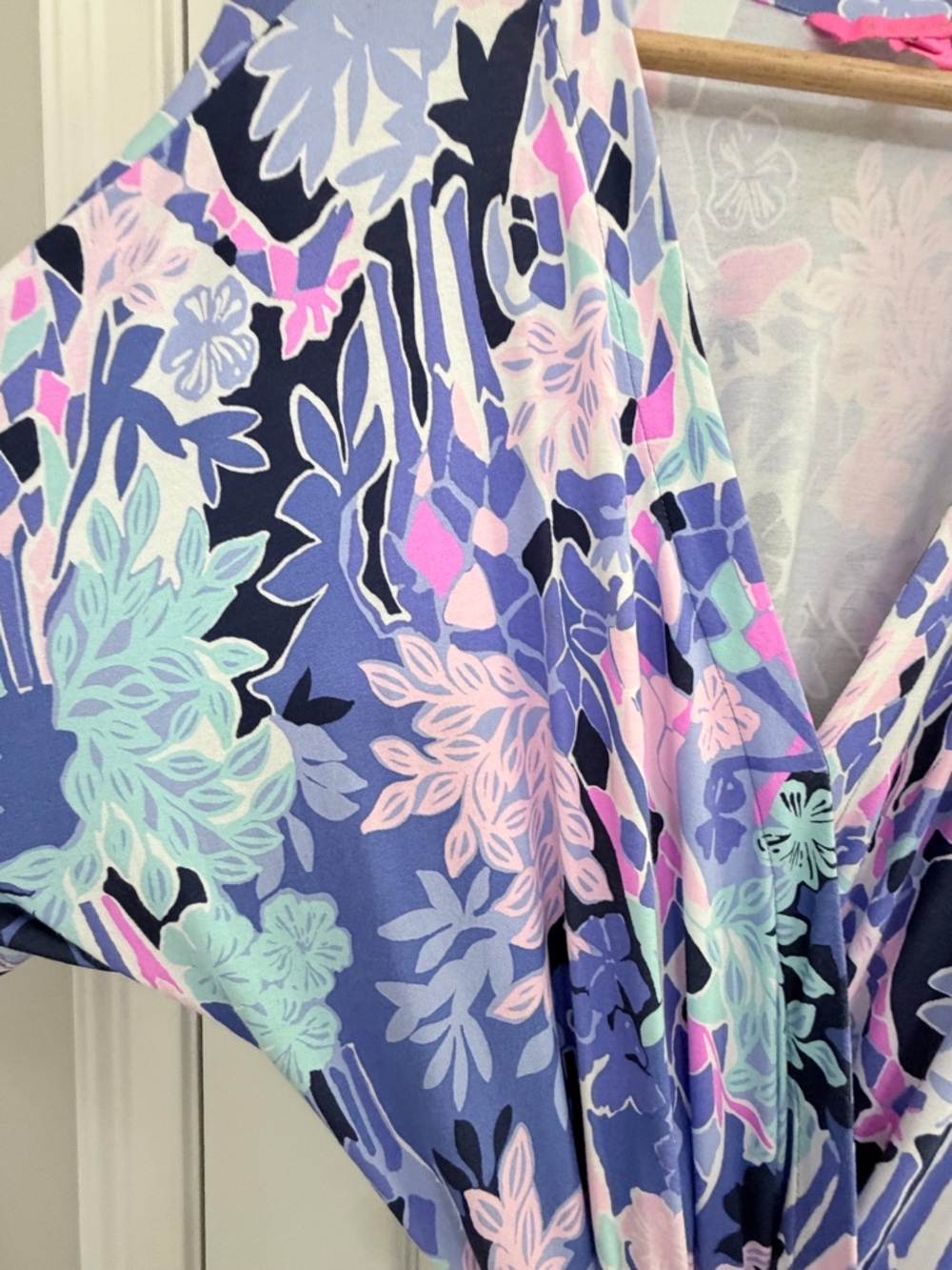 Lilly Pulitzer Pastel Floral Jumpsuit in Lavender, Pink & Aqua - Picture 2 of 2